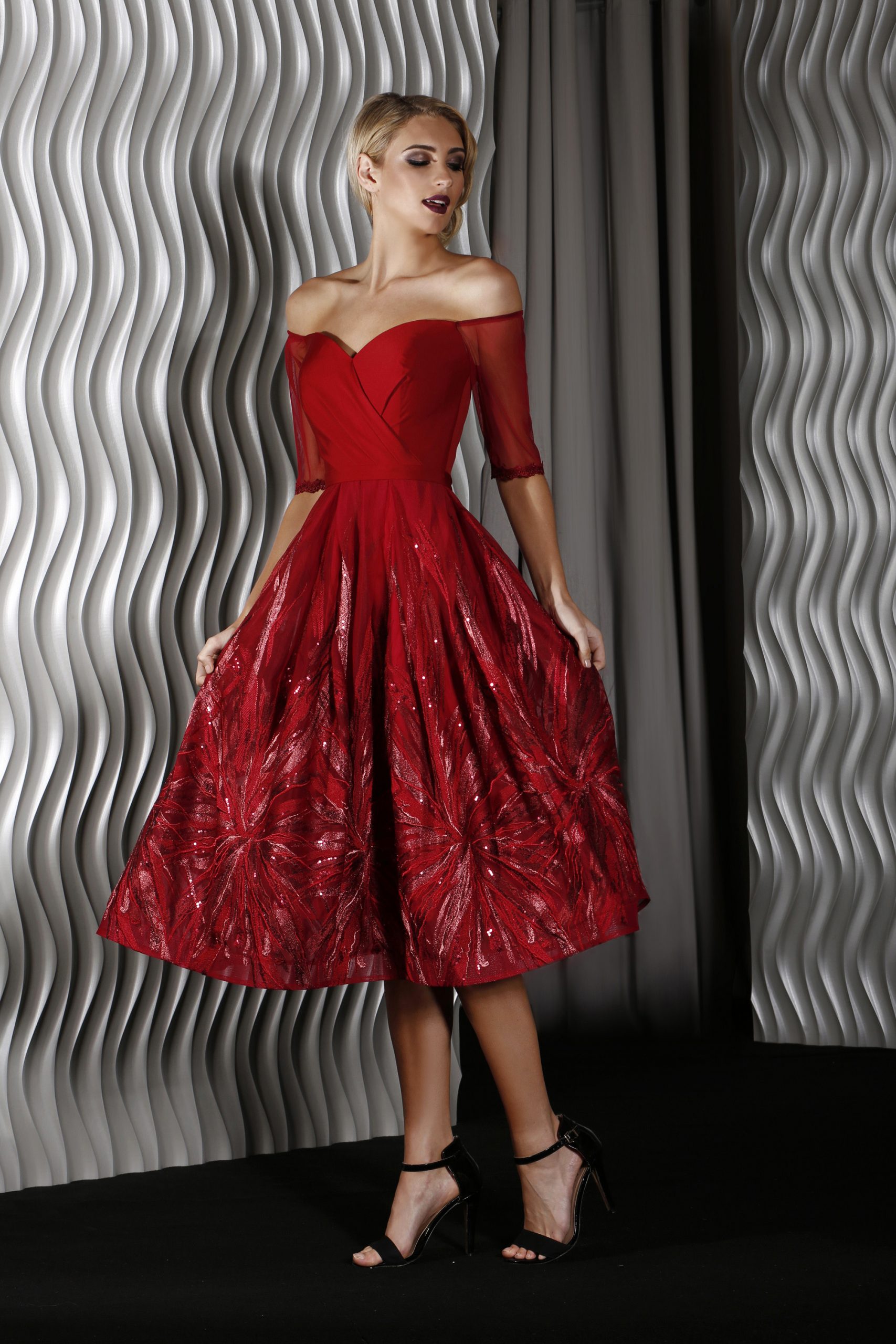 Jadore off shoulder Cocktail gown