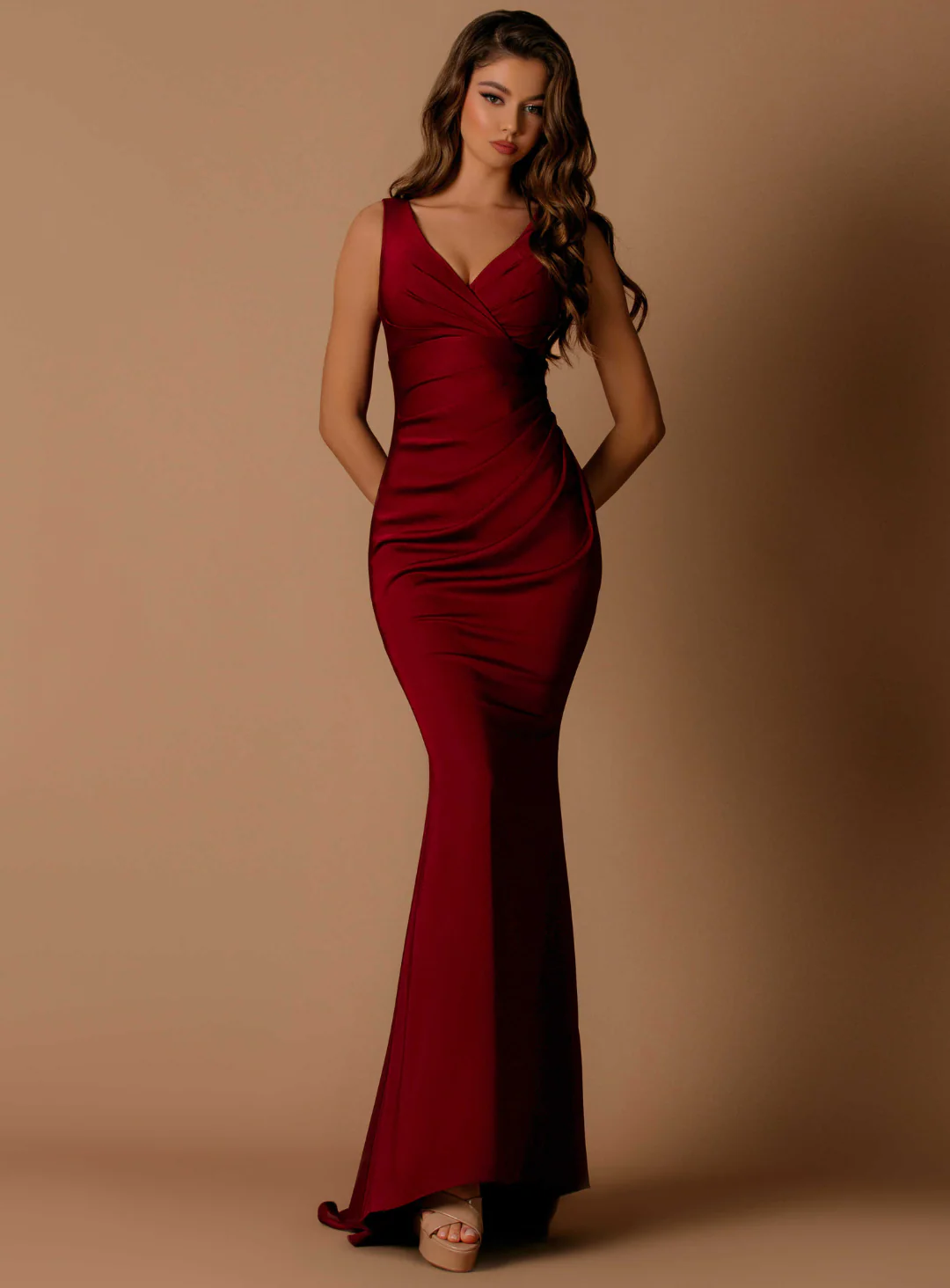 Nicoletta NBM1010 V-Neck Bridesmaid & Formal Dress